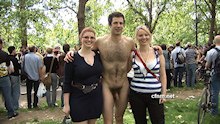 Public Nudity in London Park